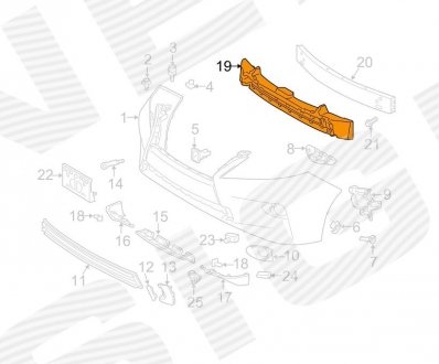 PTY04433EA Signeda Отбойник LEXUS RX350/450H, 12 - 15