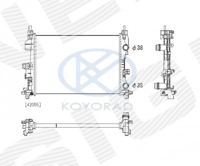 RA13533Q Signeda Радиатор FIAT 500X, 15 -