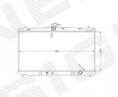 RA37192A Signeda Радіатор TOYOTA CAMRY (XV50), 12 - 14