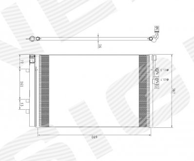 RC940226 Signeda Радіатор кондиціонера BMW X3 (F25), 03.14 - 17