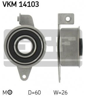 VKM14103 SKF Ролик ременя грм натяжний FORD/MAZDA Courier/Escort/Fiesta/Mondeo/Orion/Sierra/121 "1,8L "87>>