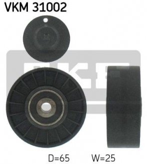 VKM 31002 SKF Ролик паразитний AUDI/SEAT/SKODA/VW A3/Leon/Toledo/Octavia/Bora/Caddy/Golf/Polo/Jetta "1,9L "95>>