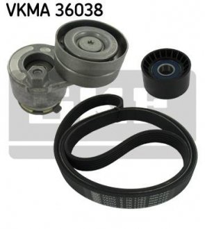 VKMA 36038 SKF Поликлиновой ремінний комплект