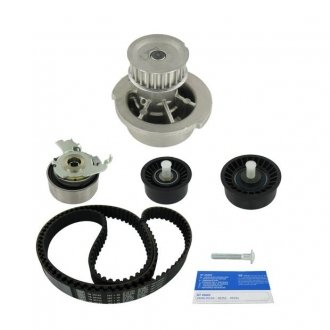 VKMC 05156-1 SKF SKF К-кт ременя ГРМ + 3 ролика+ помпа води Opel Astra G 1.4/1.6,Zafira 98-