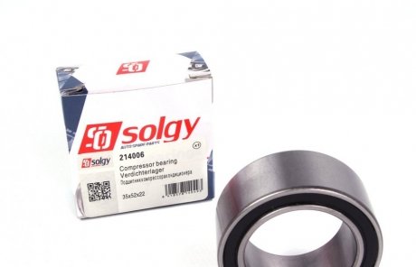 214006 Solgy Подшипник компрессора кондиционера SOLGY 214006