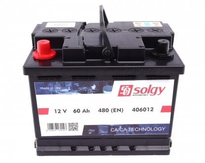 406012 Solgy Стартерна батарея (акумулятор) SOLGY 406012
