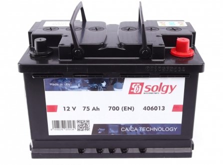 406013 Solgy Стартерная батарея (аккумулятор) SOLGY 406013