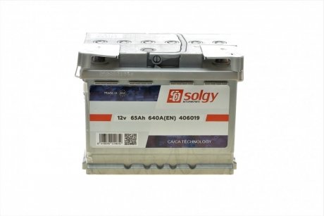 406019 Solgy Стартерная батарея (аккумулятор) SOLGY 406019