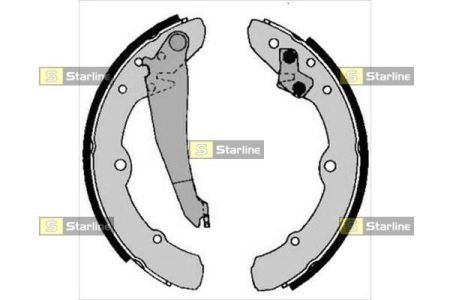 BC 00150 STARLINE Тормозные колодки барабанные