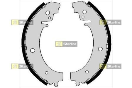 BC 00730 STARLINE Тормозные колодки барабанные