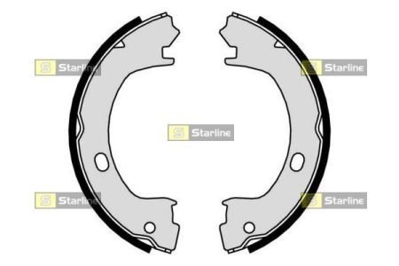 BC 01015 STARLINE Тормозные колодки барабанные