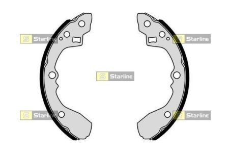 BC 01054 STARLINE Тормозные колодки барабанные