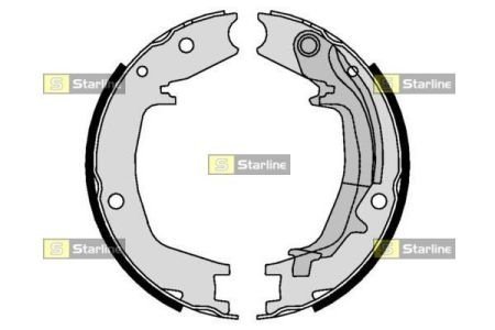 BC 01062 STARLINE Гальмівні колодки барабанні