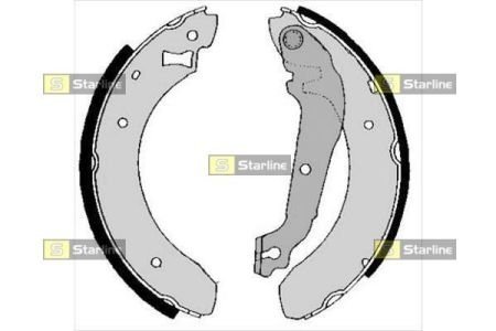 BC 01380B STARLINE Тормозные колодки барабанные