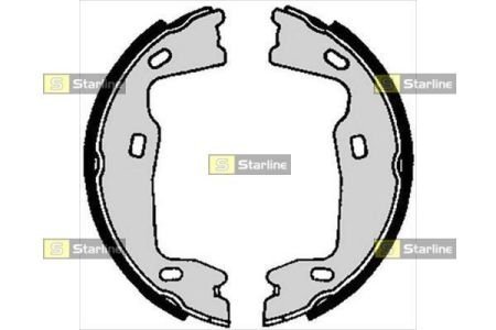 BC 02570 STARLINE Тормозные колодки барабанные