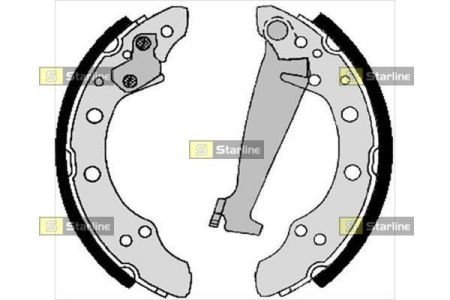 BC 04100 STARLINE Тормозные колодки барабанные