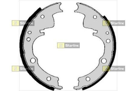 BC 04330 STARLINE Тормозные колодки барабанные