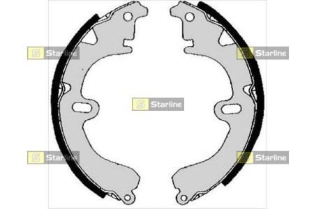 BC 04530 STARLINE Тормозные колодки барабанные