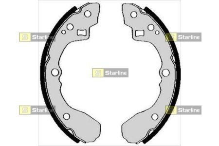 BC 04840 STARLINE Тормозные колодки барабанные