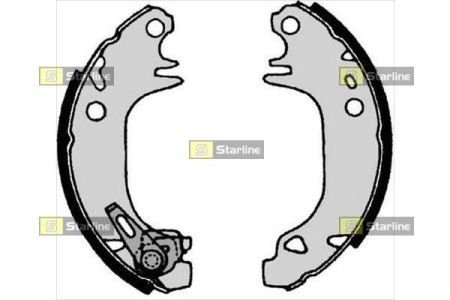 BC 04930 STARLINE Тормозные колодки барабанные