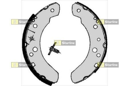 BC 05070 STARLINE Тормозные колодки барабанные