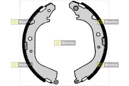 BC 05280 STARLINE Гальмівні колодки барабанні