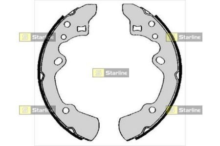 BC 05620 STARLINE Тормозные колодки барабанные