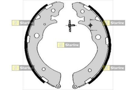 BC 05690 STARLINE Тормозные колодки барабанные