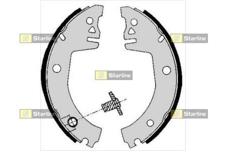 BC 05780 STARLINE Тормозные колодки барабанные