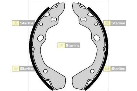 BC 05800 STARLINE Тормозные колодки барабанные