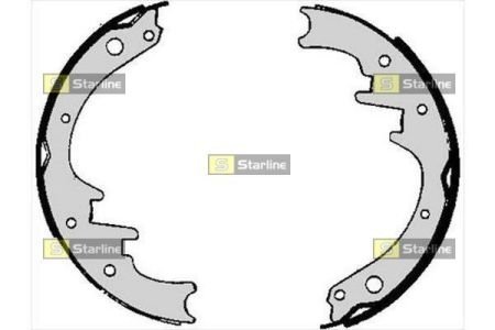 BC 06010 STARLINE Тормозные колодки барабанные