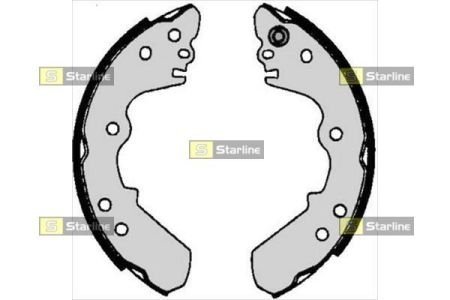 BC 06340 STARLINE Тормозные колодки барабанные