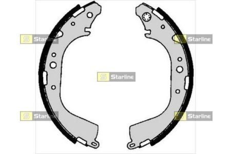 BC 06710 STARLINE Тормозные колодки барабанные