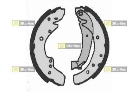 BC 07110 STARLINE Тормозные колодки барабанные