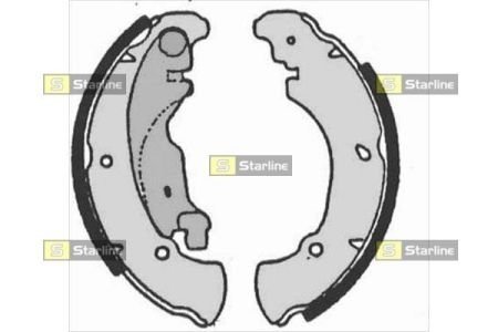 BC 07160 STARLINE Тормозные колодки барабанные