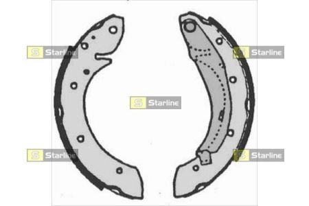 BC 07165 STARLINE Тормозные колодки барабанные