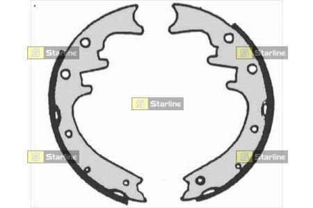 BC 07205 STARLINE Тормозные колодки барабанные