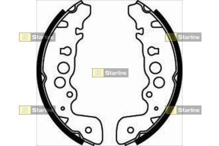 BC 07470 STARLINE Тормозные колодки барабанные