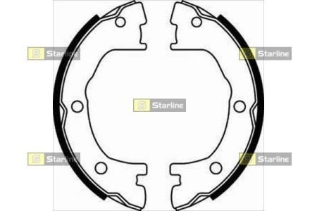 BC 07800 STARLINE Тормозные колодки барабанные