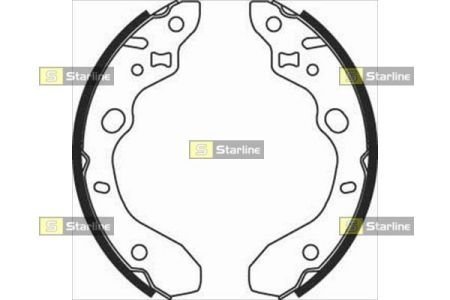 BC 07910 STARLINE Тормозные колодки барабанные