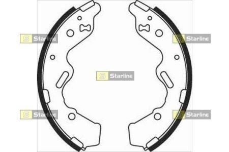 BC 08050 STARLINE Тормозные колодки барабанные