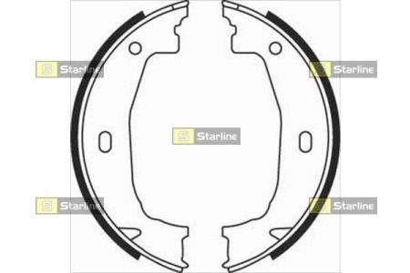 BC 08100 STARLINE Тормозные колодки барабанные