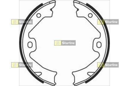 BC 08140 STARLINE Тормозные колодки барабанные