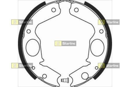 BC 08350 STARLINE Тормозные колодки барабанные