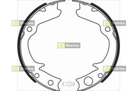 BC 08360 STARLINE Гальмівні колодки барабанні