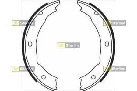 BC 08400 STARLINE Тормозные колодки барабанные