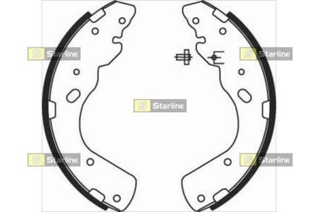 BC 08450 STARLINE Тормозные колодки барабанные