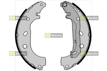 BC 08550 STARLINE Тормозные колодки барабанные