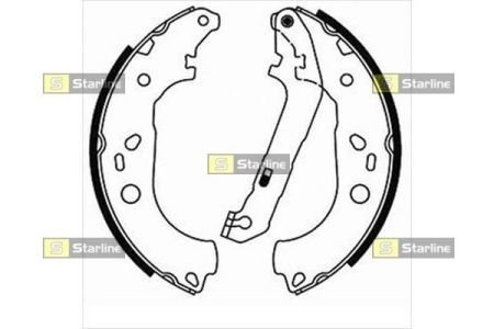 BC 08600 STARLINE Тормозные колодки барабанные