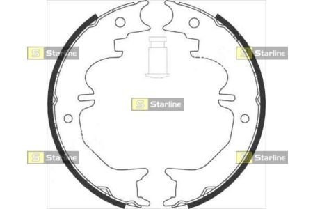 BC 08850 STARLINE Тормозные колодки барабанные